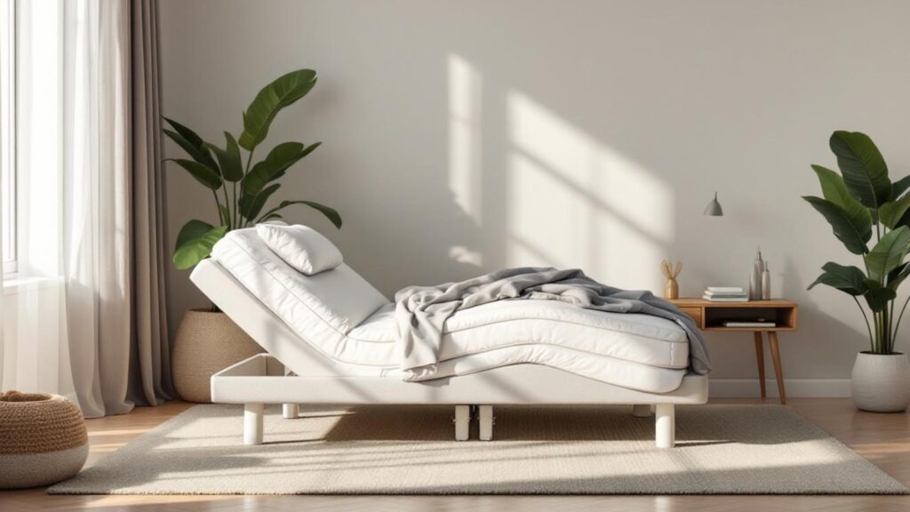 cama articulada blanca