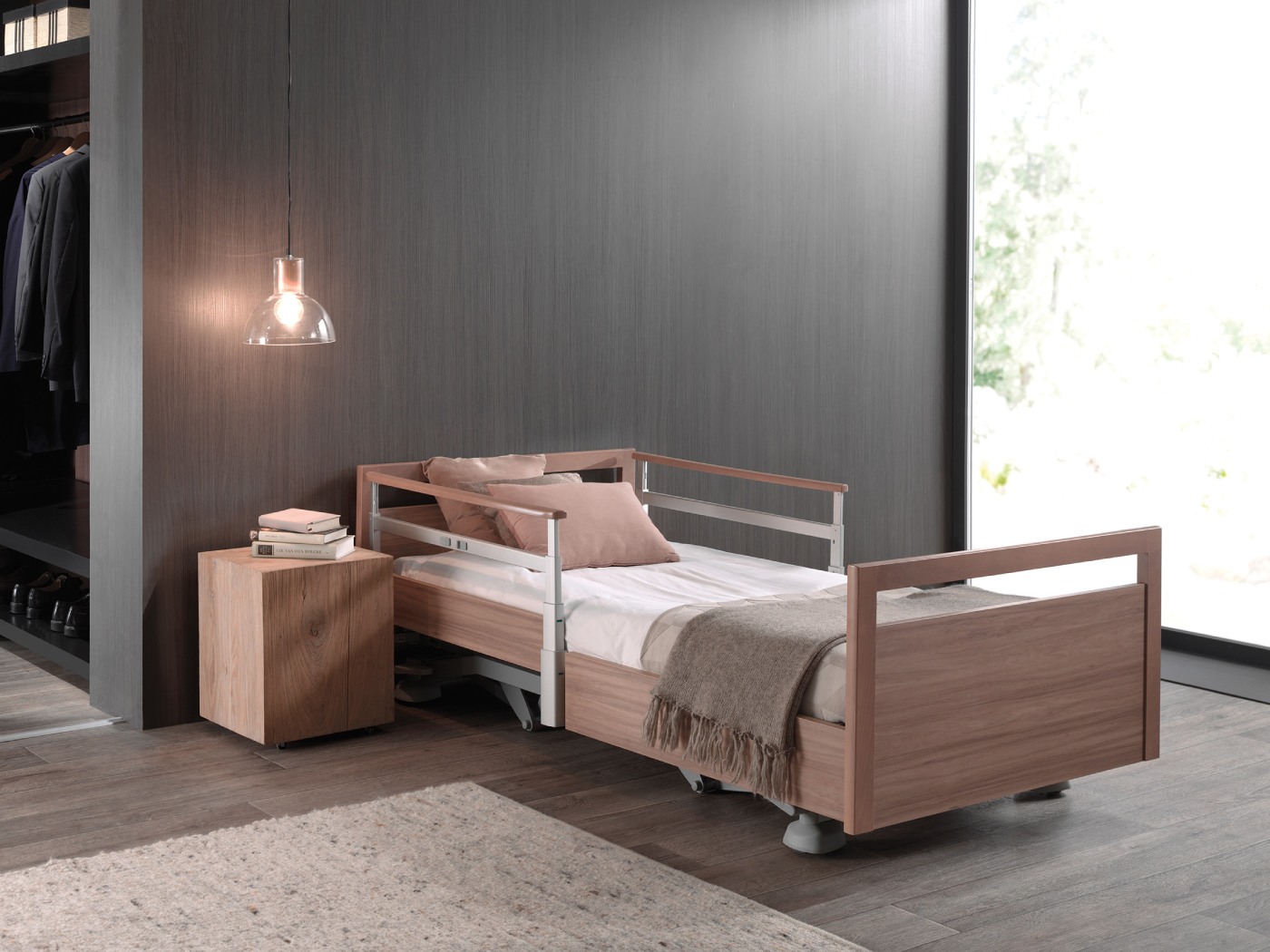 cama modelo lago madera